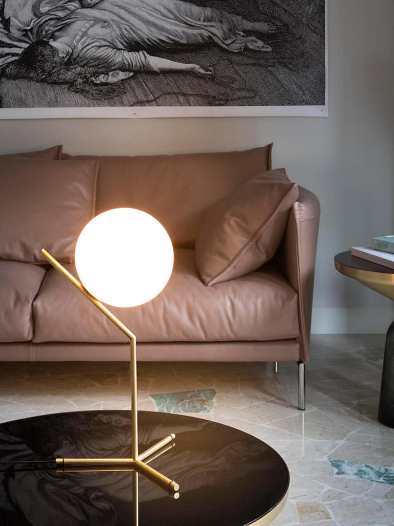 IC Globe White Gold Table Lamp | Buy Modern Table Lamps Online India