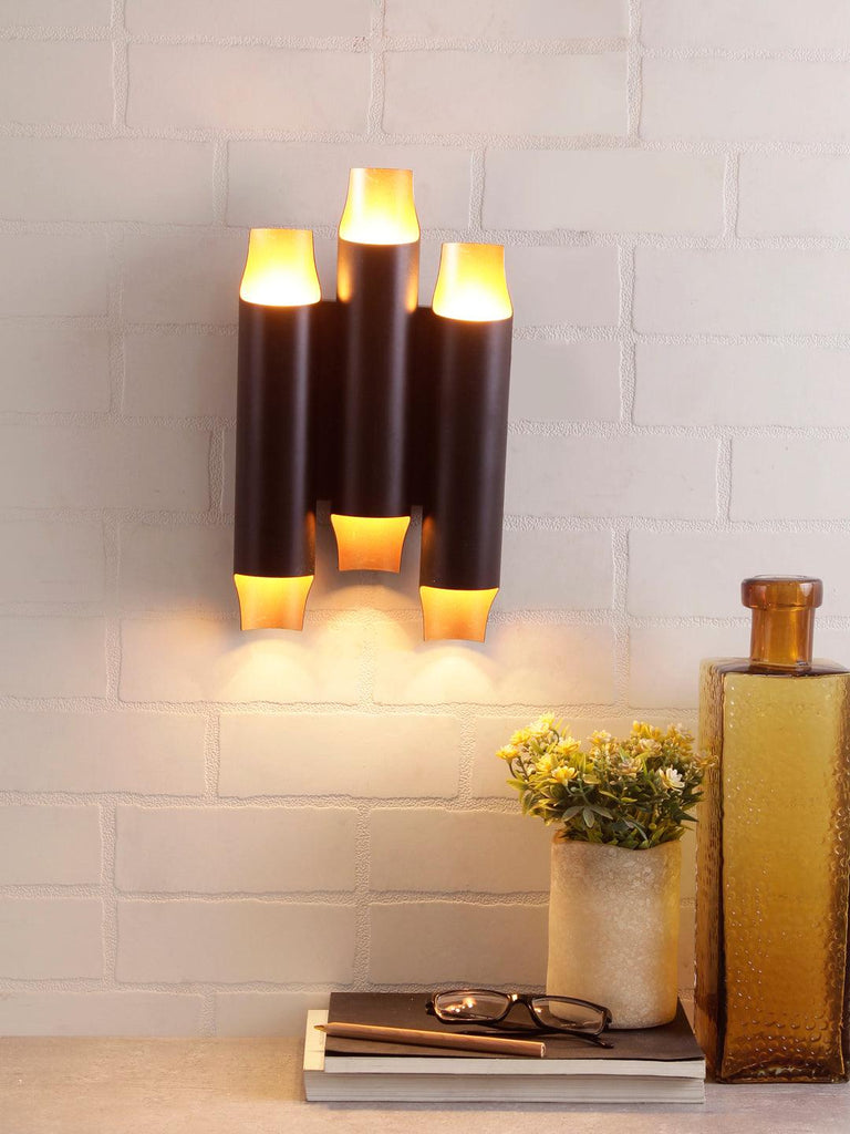 Coltra Black Gold Wall Light | Buy Modern Wall Lights Online India