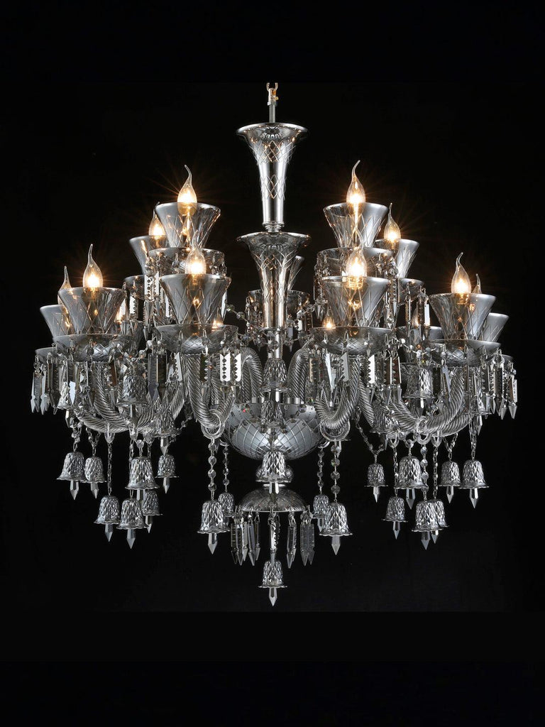 Alberta Grey Crystal Chandelier| Buy Crystal Chandeliers Online India