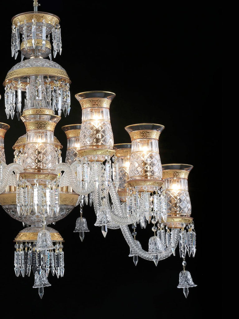 Diana Gold Crystal Chandelier| Buy Crystal Chandeliers Online India