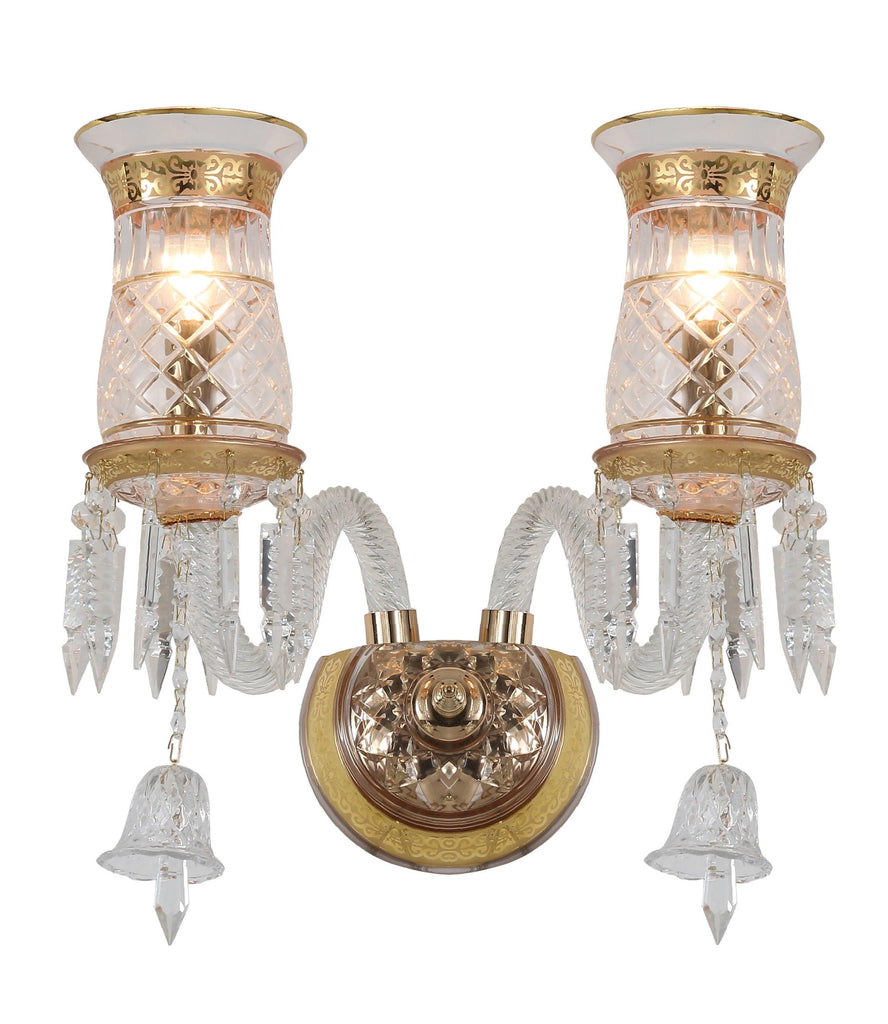 Diana Gold Crystal Wall Light| Buy Crystal Wall Lights Online India