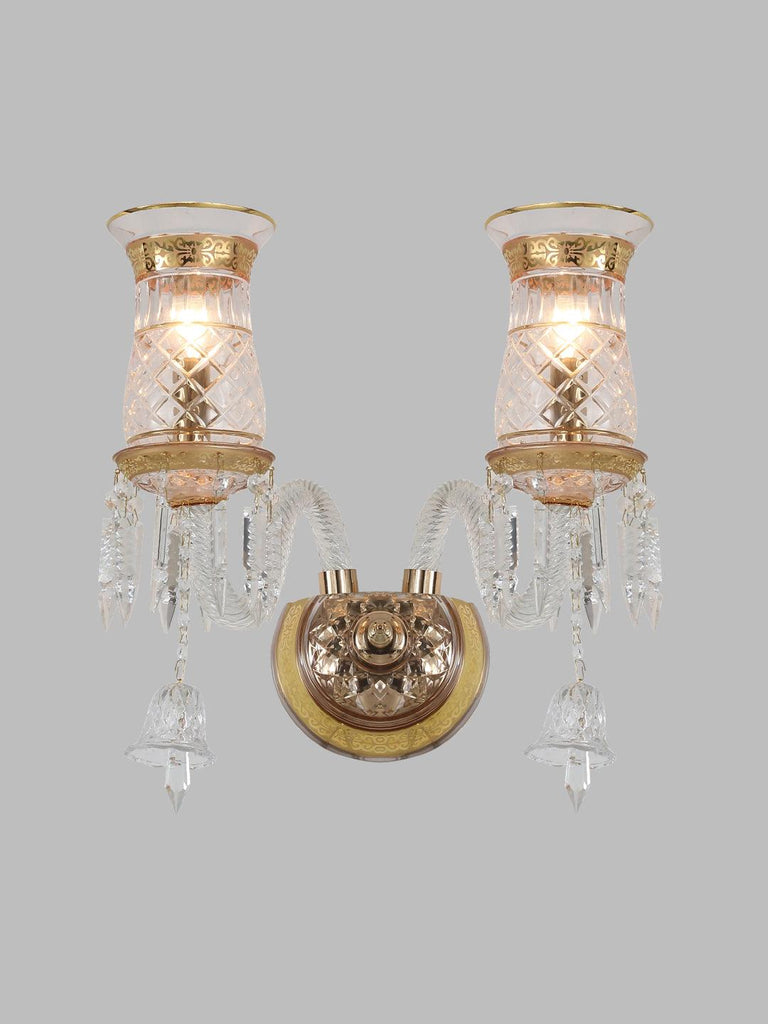 Diana Gold Crystal Wall Light| Buy Crystal Wall Lights Online India