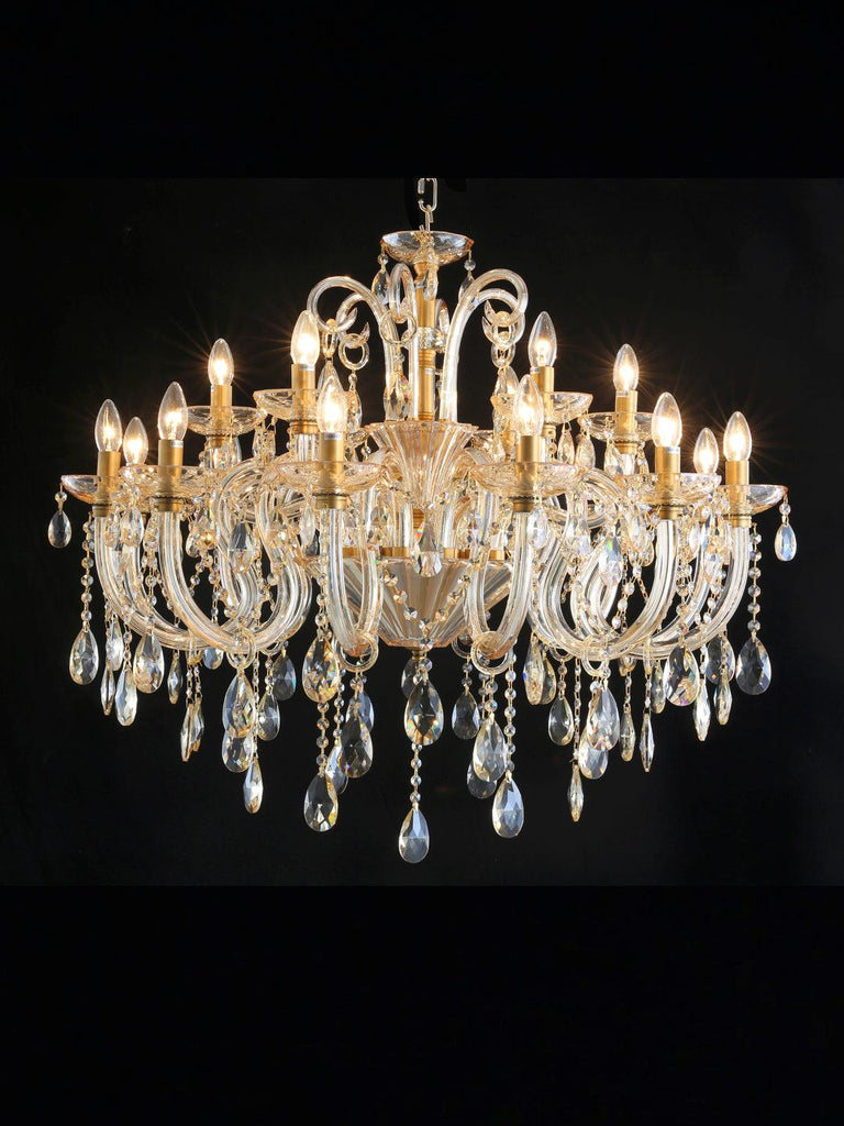 Virginia Gold Crystal Chandelier| Buy Crystal Chandeliers Online India
