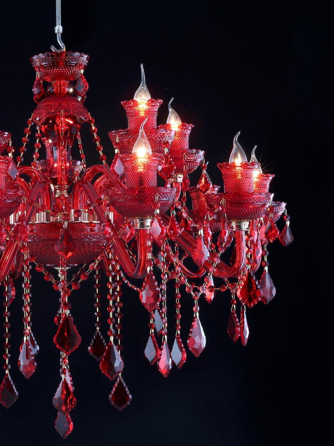 Matilda Red Crystal Chandelier Buy Crystal Chandeliers Online