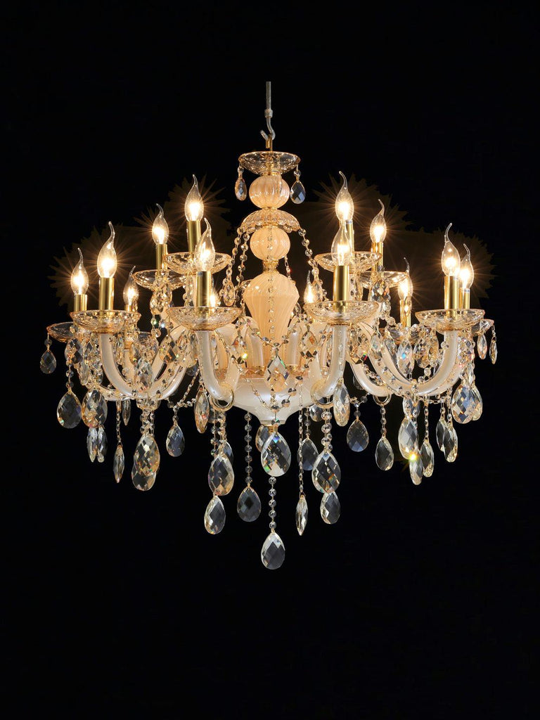 Helena Gold Crystal Chandelier| Buy Crystal Chandeliers Online India