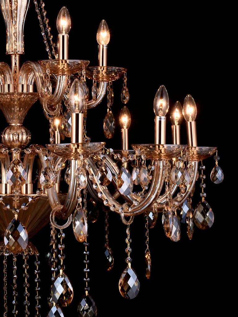 Jessica Gold Crystal Chandelier| Buy Crystal Chandeliers Online India