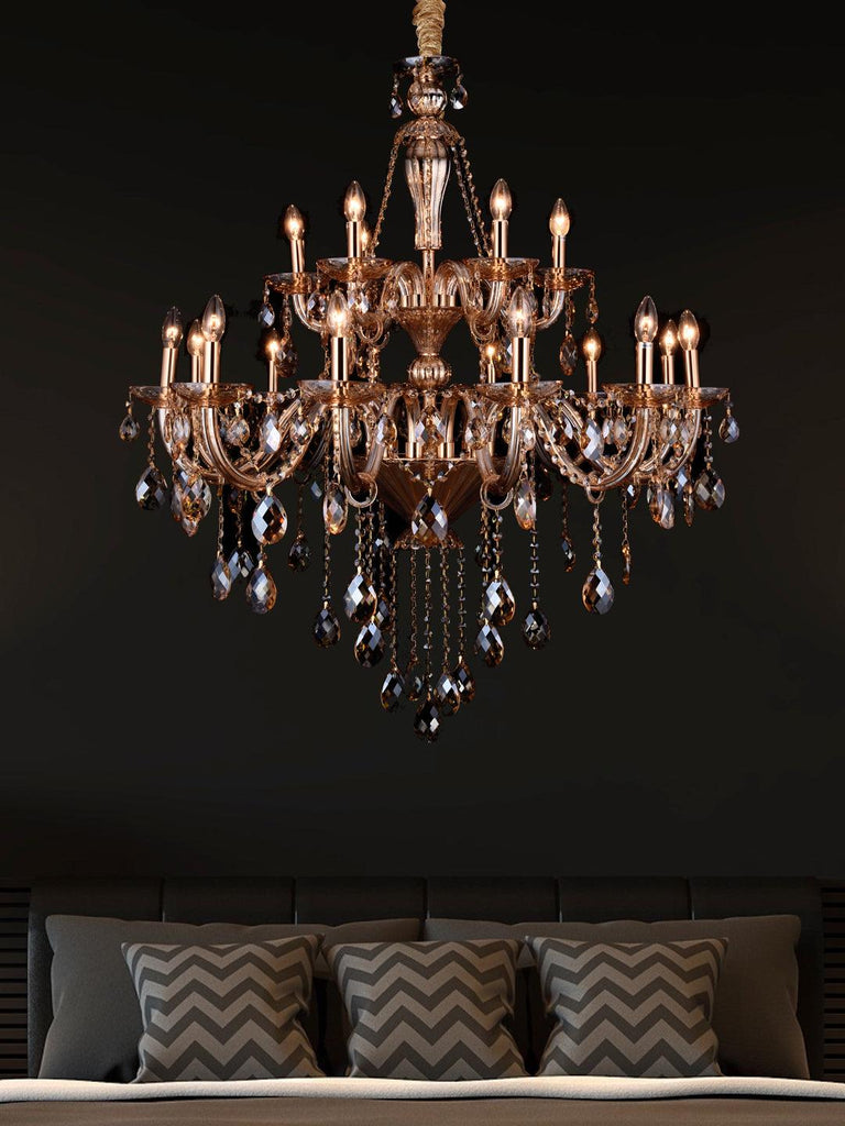 Jessica Gold Crystal Chandelier| Buy Crystal Chandeliers Online India