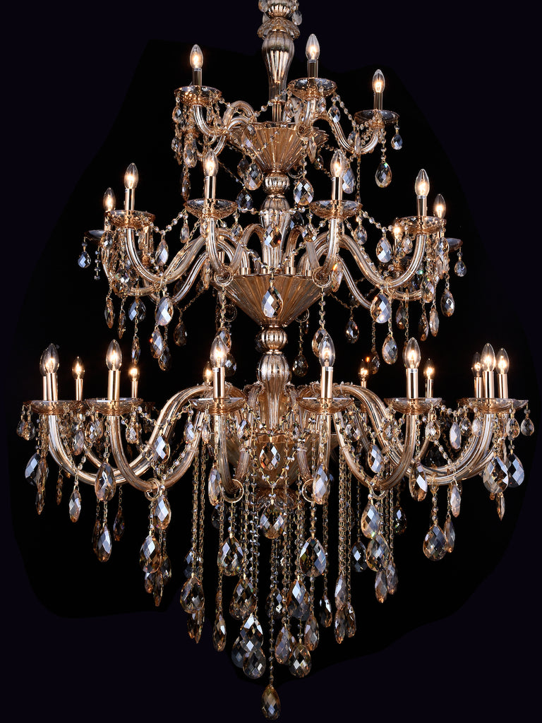 Jessica Gold Crystal Chandelier| Buy Crystal Chandeliers Online India