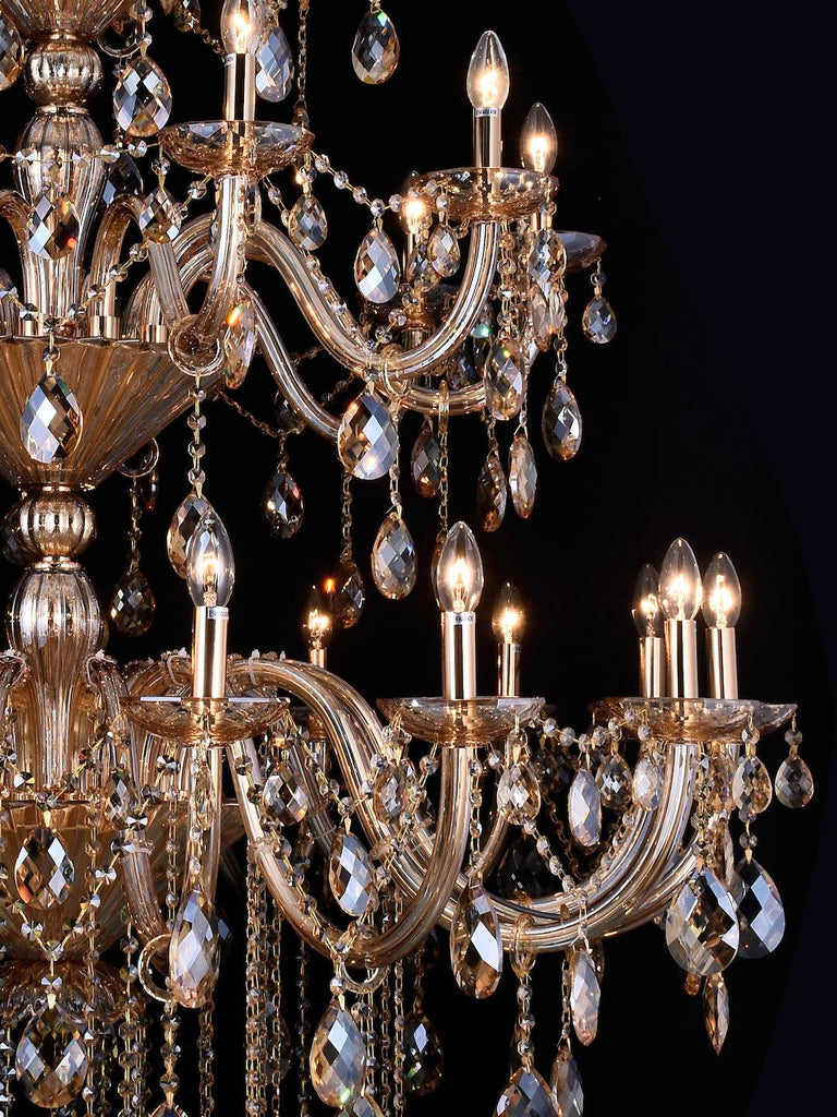 Jessica Gold Crystal Chandelier| Buy Crystal Chandeliers Online India
