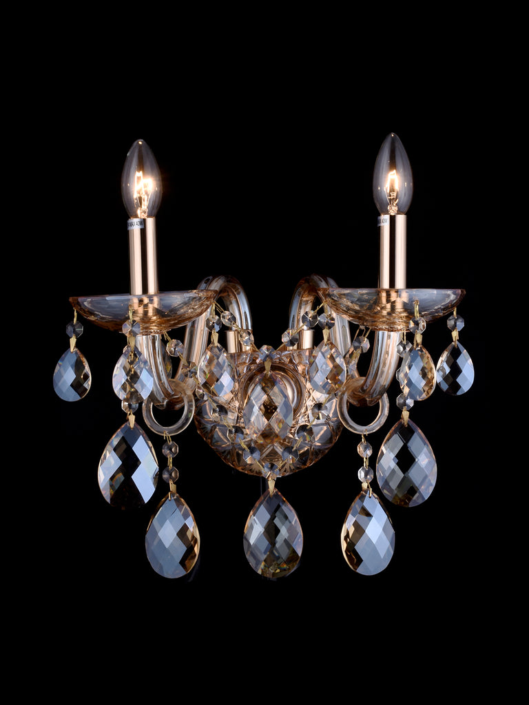 Jessica Gold Crystal Wall Light| Buy Crystal Wall Lights Online India