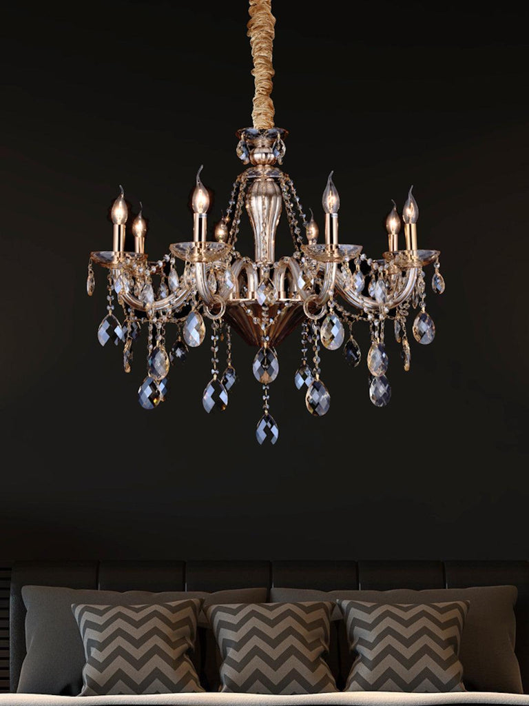 Jessica Gold Crystal Chandelier| Buy Crystal Chandeliers Online India