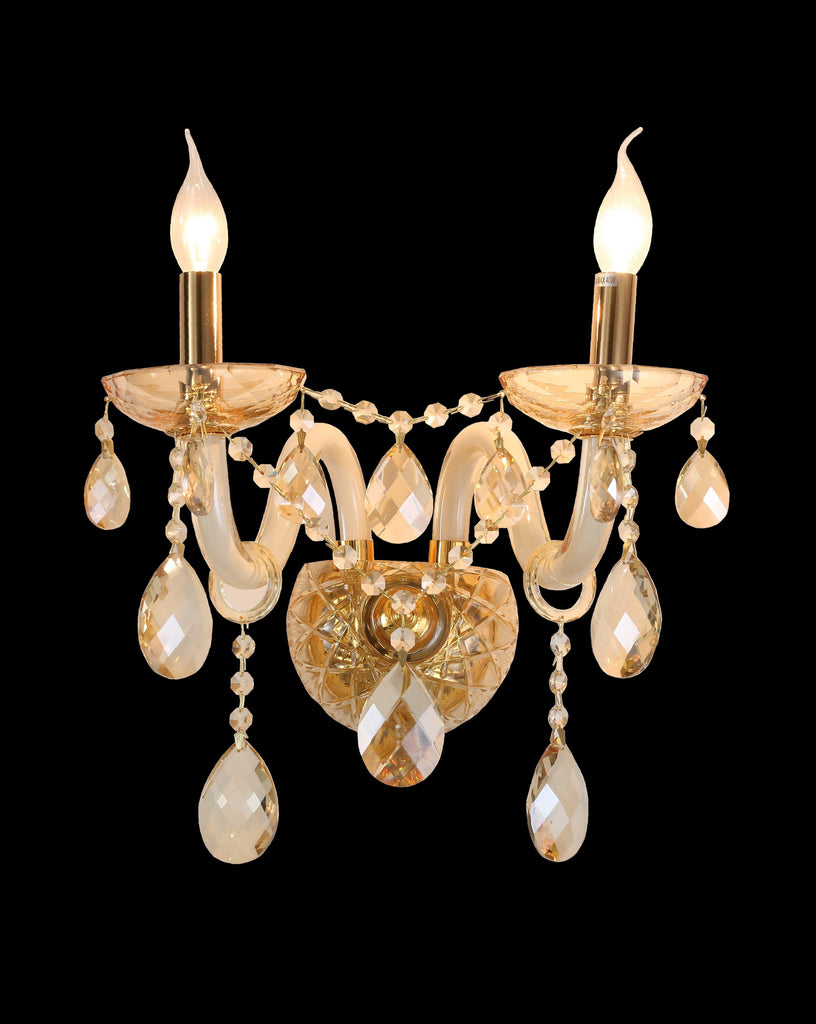 Helena Gold Crystal Wall Light| Buy Crystal Wall Lights Online India