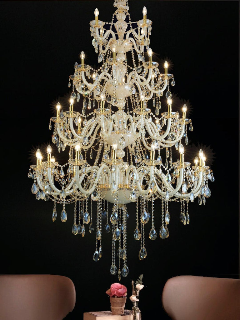 Helena Gold Crystal Chandelier| Buy Crystal Chandeliers Online India