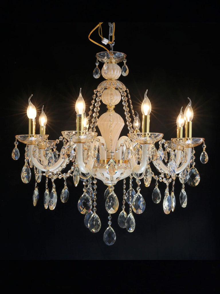 Helena Gold Crystal Chandelier| Buy Crystal Chandeliers Online India