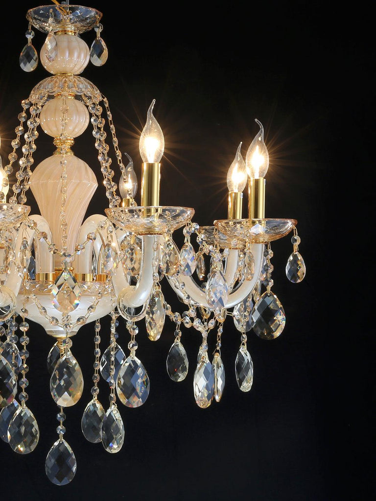 Helena Gold Crystal Chandelier| Buy Crystal Chandeliers Online India