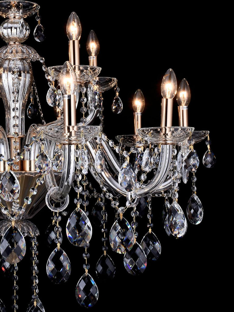 Martha Clear Crystal Chandelier| Buy Crystal Chandeliers Online India