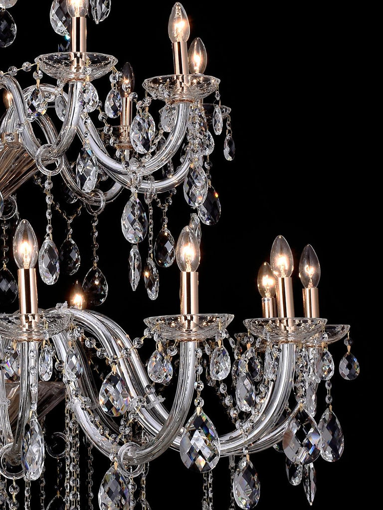 Martha Clear Crystal Chandelier| Buy Crystal Chandeliers Online India