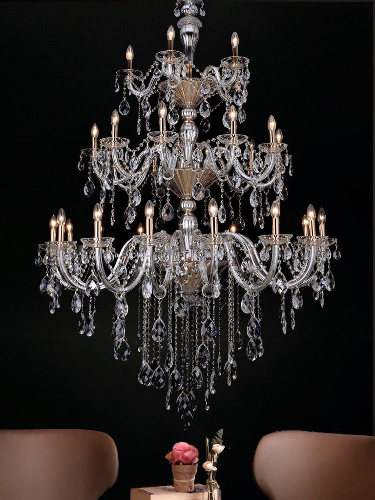 Martha Clear Crystal Chandelier| Buy Crystal Chandeliers Online India