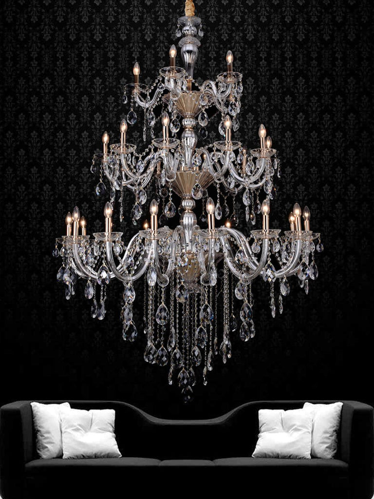 Martha Clear Crystal Chandelier| Buy Crystal Chandeliers Online India