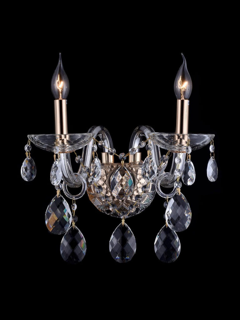 Martha Clear Crystal Wall Light| Buy Crystal Wall Lights Online India