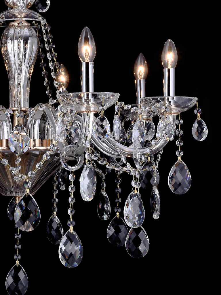 Martha Clear Crystal Chandelier| Buy Crystal Chandeliers Online India
