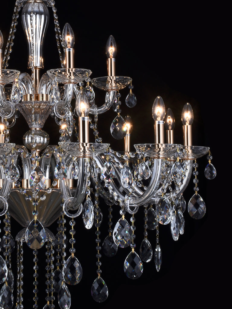 Martha Clear Crystal Chandelier| Buy Crystal Chandeliers Online India