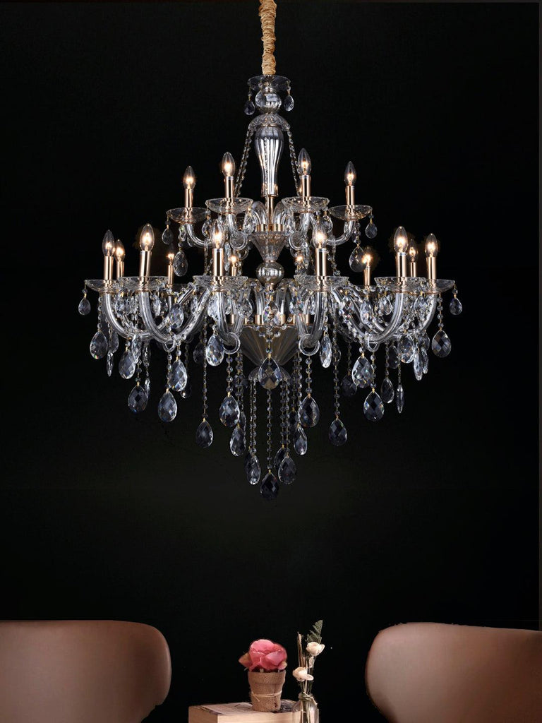 Martha Clear Crystal Chandelier| Buy Crystal Chandeliers Online India