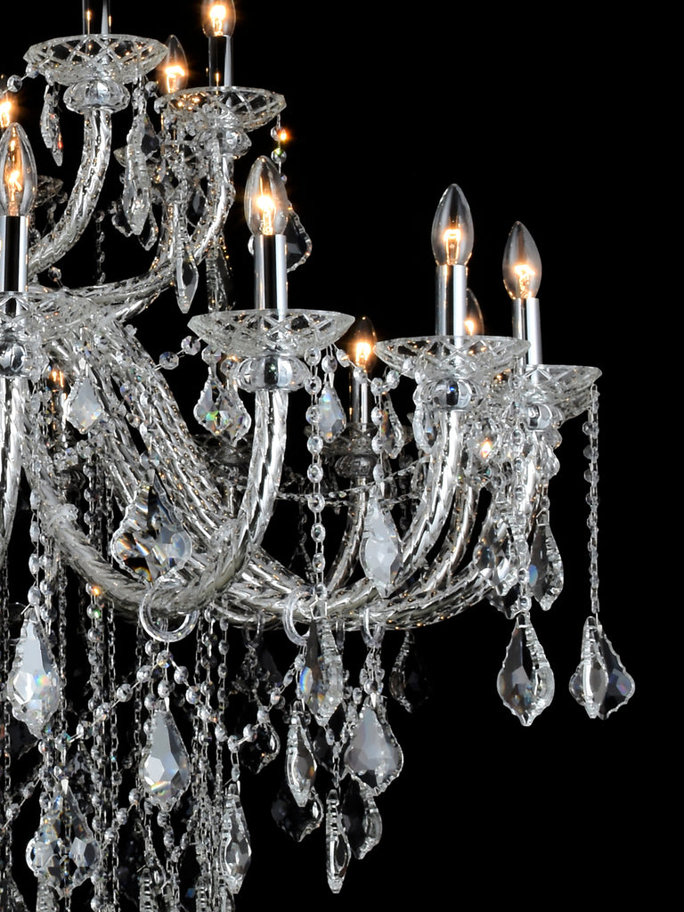 Cynthia 12+6 Lamp | Buy Crystal Chandelier Online in India | Jainsons Emporio Lights