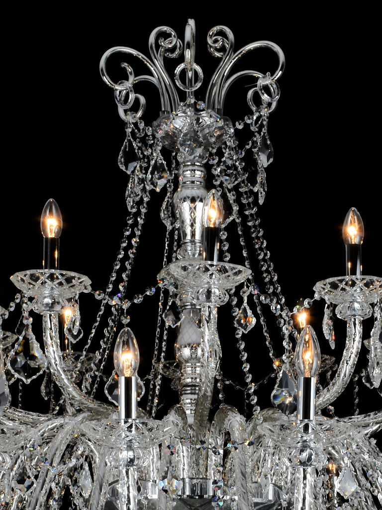 Cynthia 12+6 Lamp | Buy Crystal Chandelier Online in India | Jainsons Emporio Lights