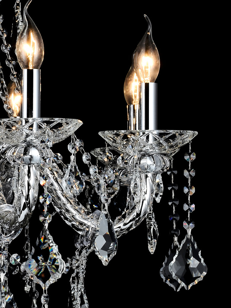 Cynthia 8-Lamp | Buy Crystal Chandelier Online in India | Jainsons Emporio Lights