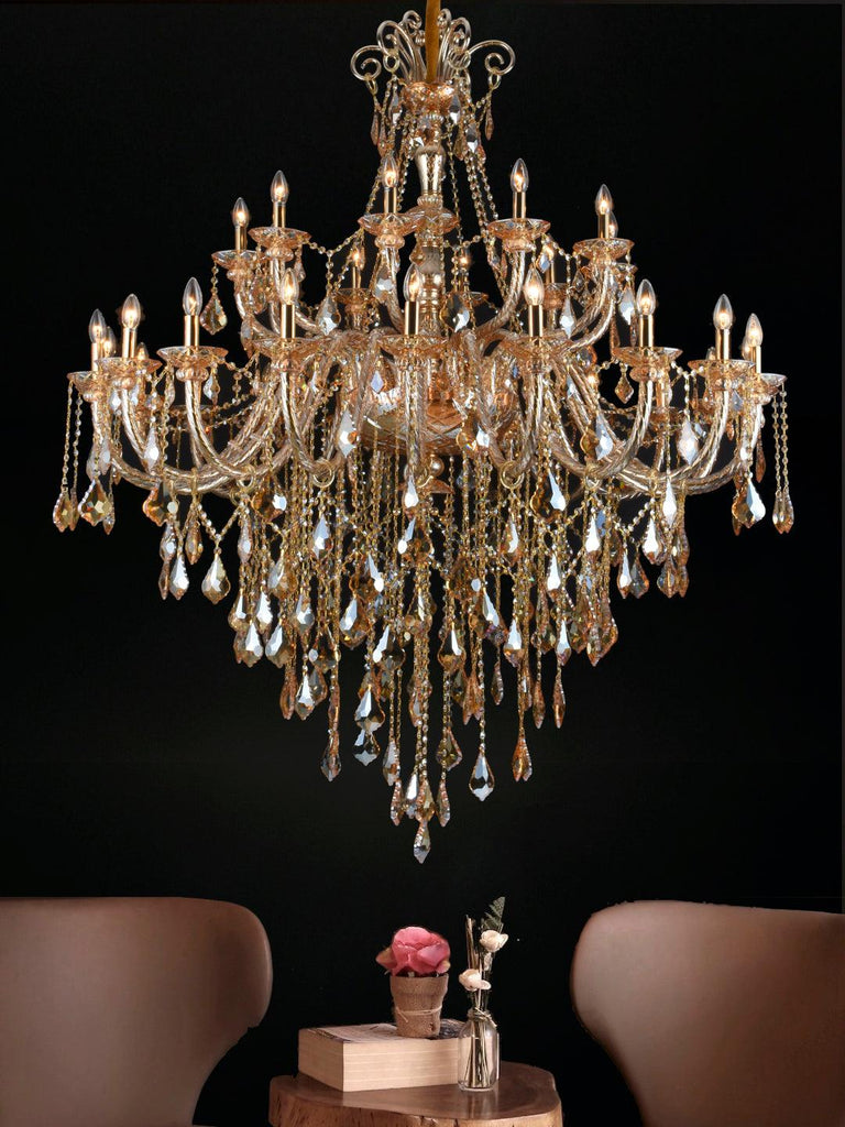 Elara 20+10 Lamp | Buy Crystal Chandelier Online in India | Jainsons Emporio Lights