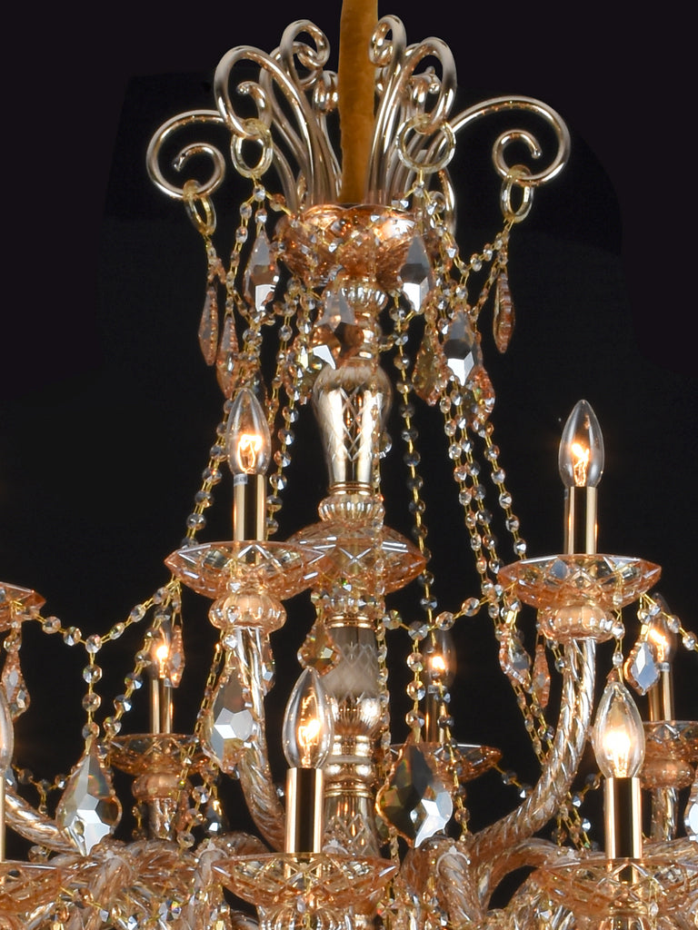 Elara 20+10 Lamp | Buy Crystal Chandelier Online in India | Jainsons Emporio Lights
