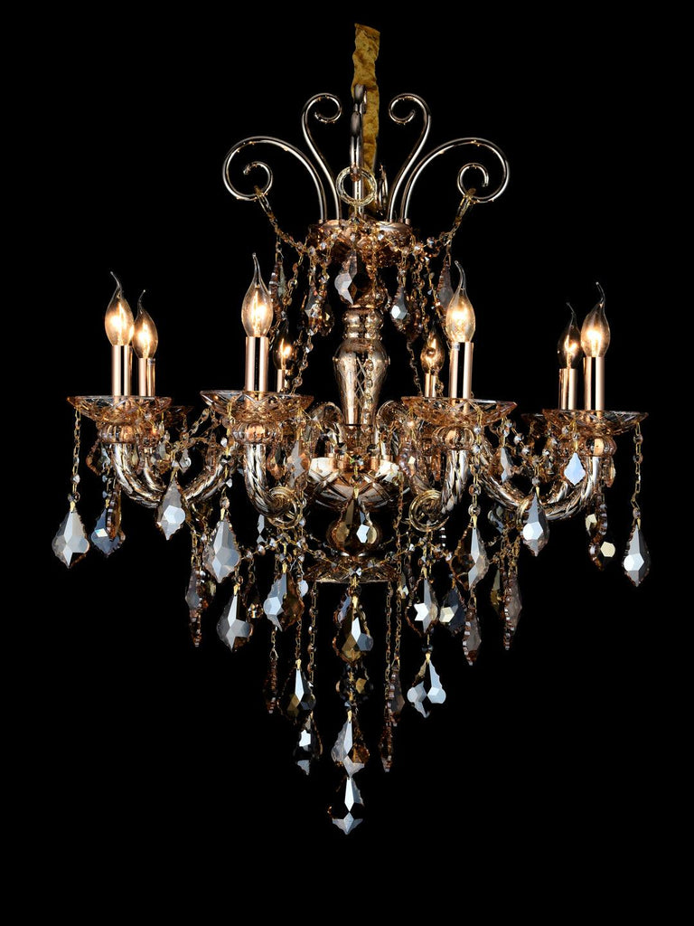 Elara 8-Lamp | Buy Crystal Chandelier Online in India | Jainsons Emporio Lights