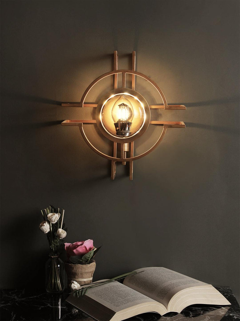 Cassius Gold Wall Light | Buy Modern Wall Lights Online India