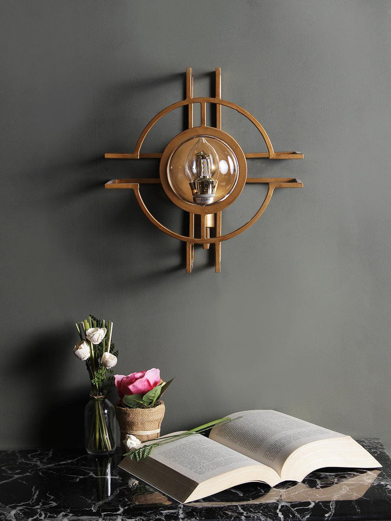 Cassius Gold Wall Light | Buy Modern Wall Lights Online India