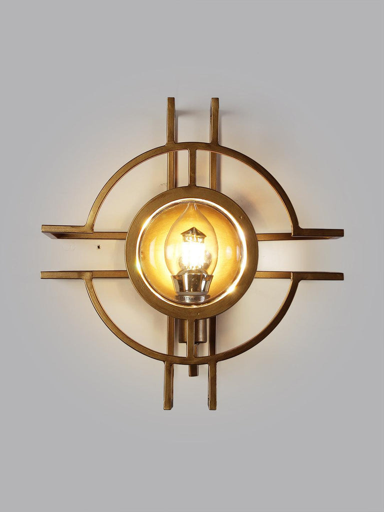Cassius Gold Wall Light | Buy Modern Wall Lights Online India