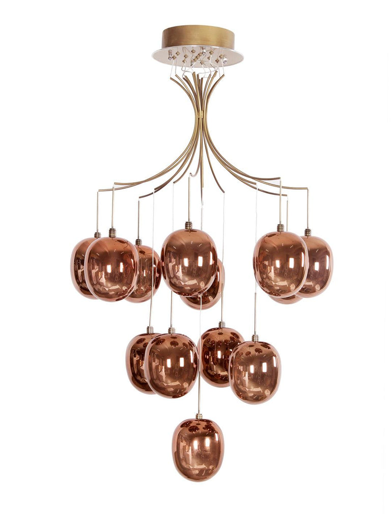 Manuel LED Copper Chandelier | Buy LED Chandeliers Online India