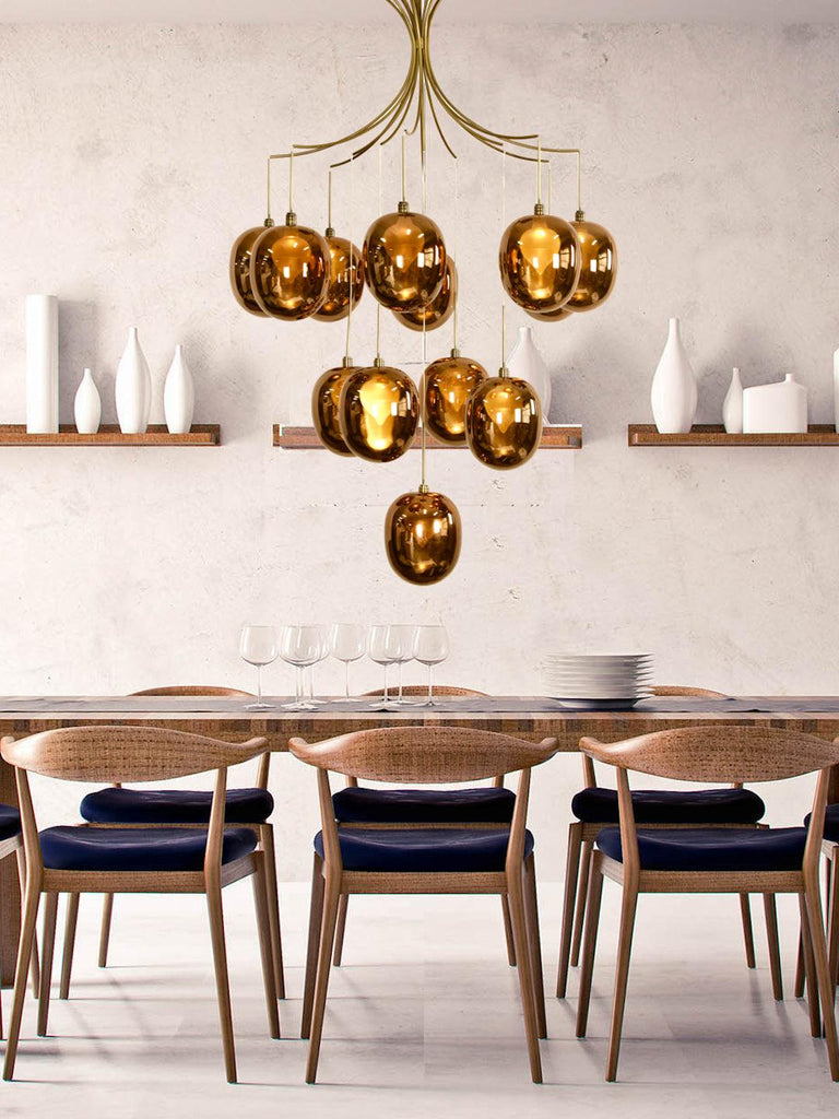 Manuel LED Copper Chandelier | Buy LED Chandeliers Online India